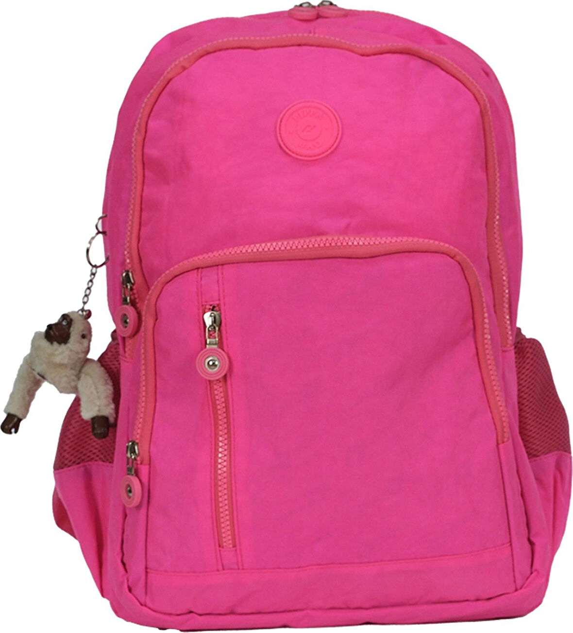 Pippa Yogi Dört Bölmeli Krinkıl Okul ve Günlük Sırt Çantası - Kız - Pembe - CNT8030-06