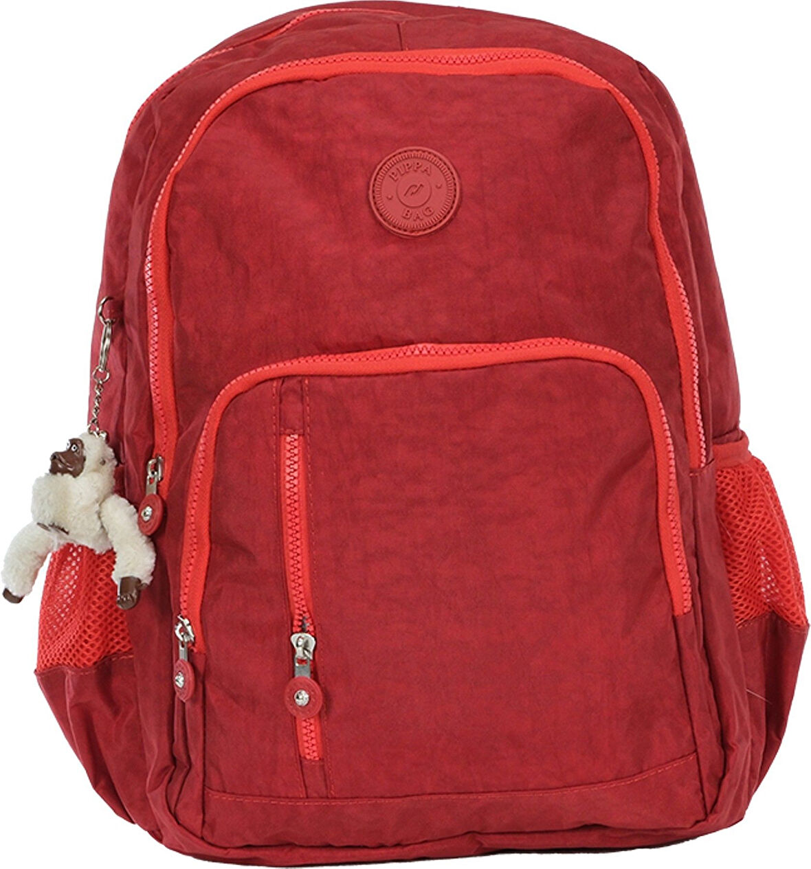 Pippa Yogi Dört Bölmeli Krinkıl Okul ve Günlük Sırt Çantası - Kız - Bordo - CNT8030-07