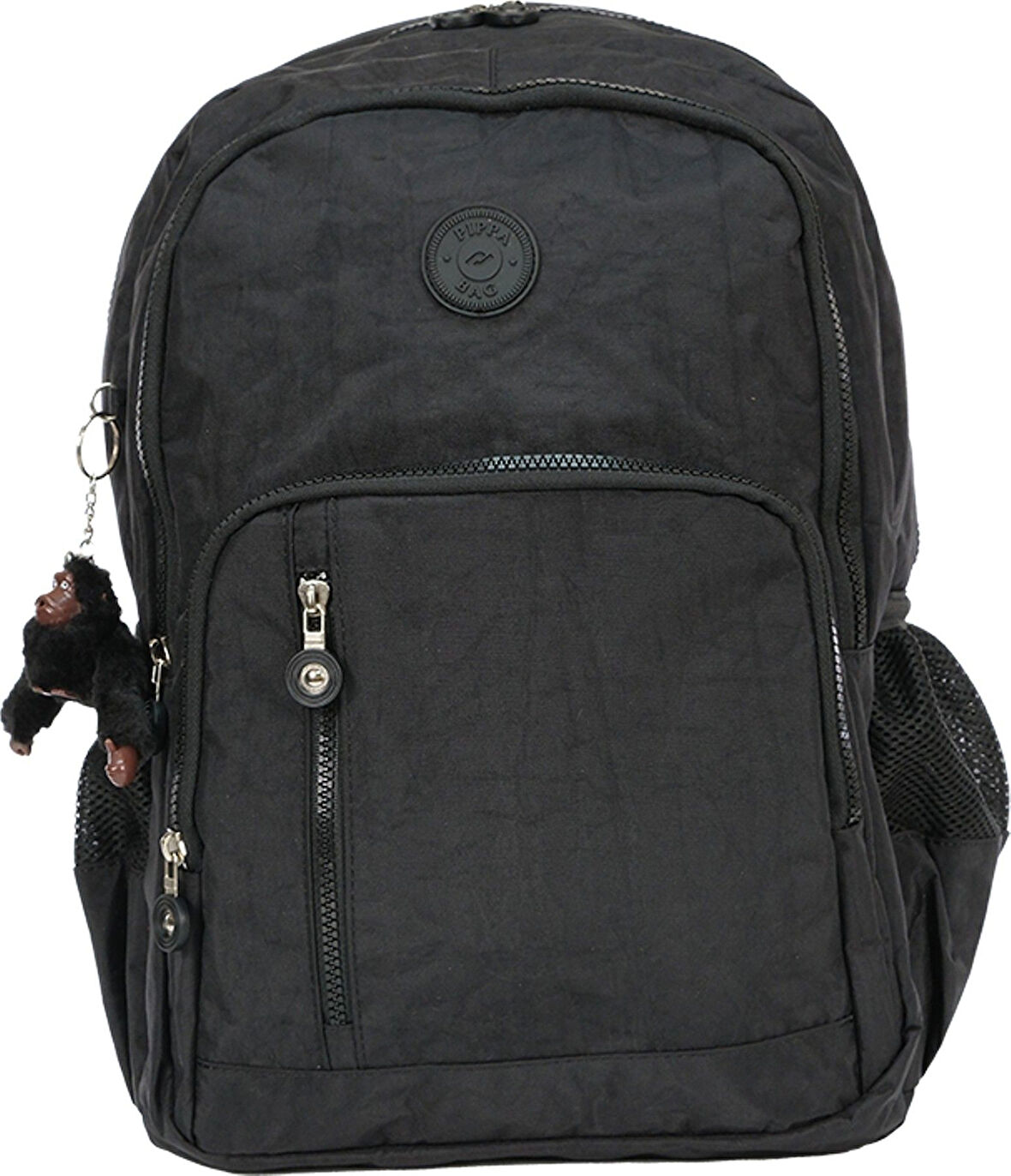 Pippa Yogi Dört Bölmeli Krinkıl Okul ve Günlük Sırt Çantası - Erkek - Siyah - CNT8030-04