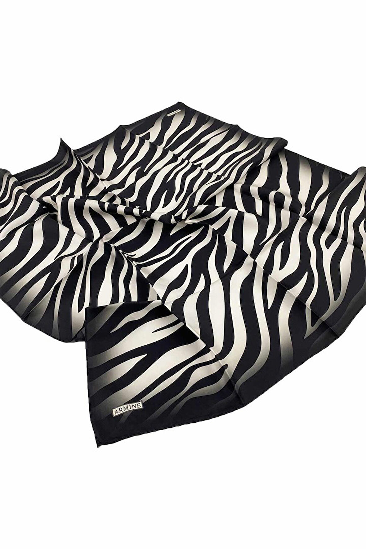 Armine Nostalji Serisi Ipek Twill Eşarp 8274d-01