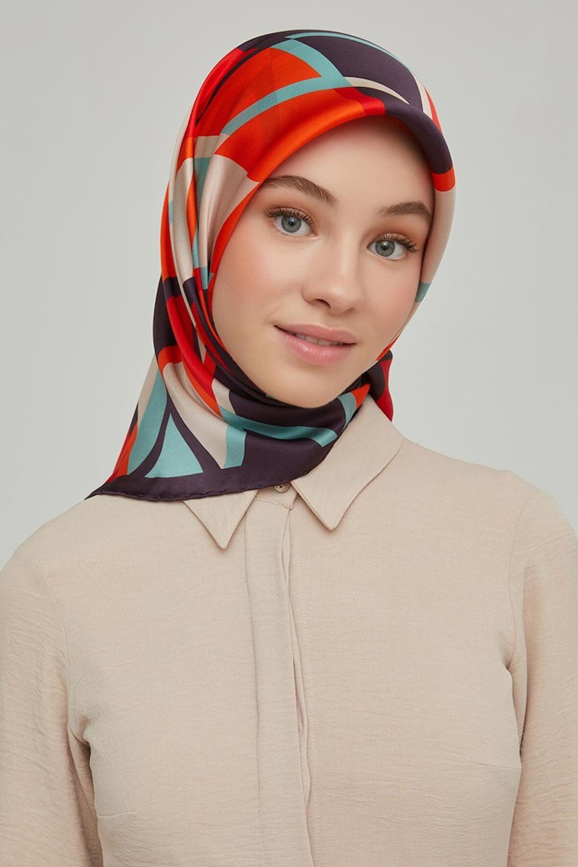 Armine Nostalji Serisi İpek Twill Eşarp 8664D-09