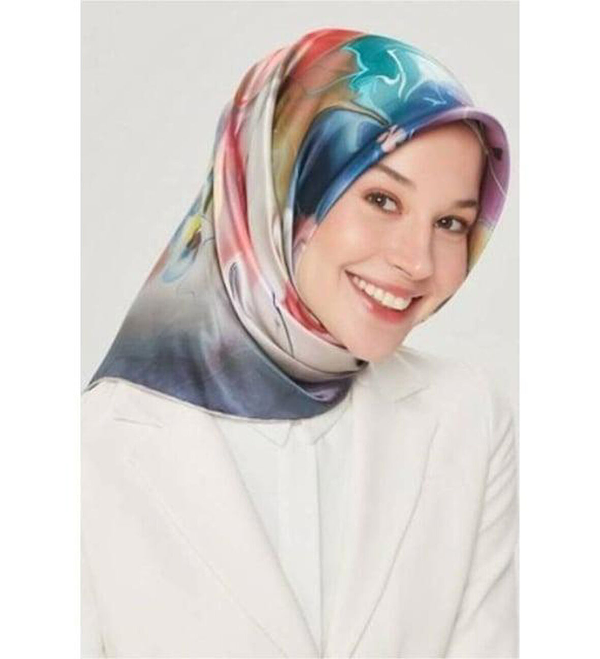 Armine E21YA8527D0401 Dj Saf İpek Eşarp 8527D (T)  (Nostalji Twill)