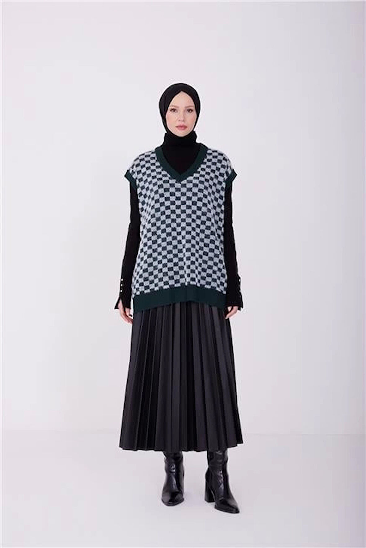 Armine Süveter 23KD4206 Yeşil