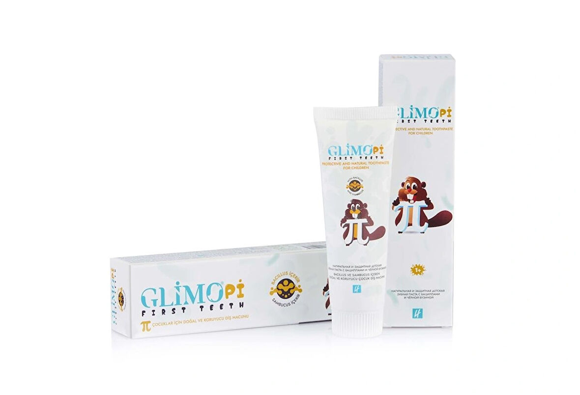 Glimo Pi First Teeth Probiyotikli Doğal Çocuk Diş Macunu 50ml