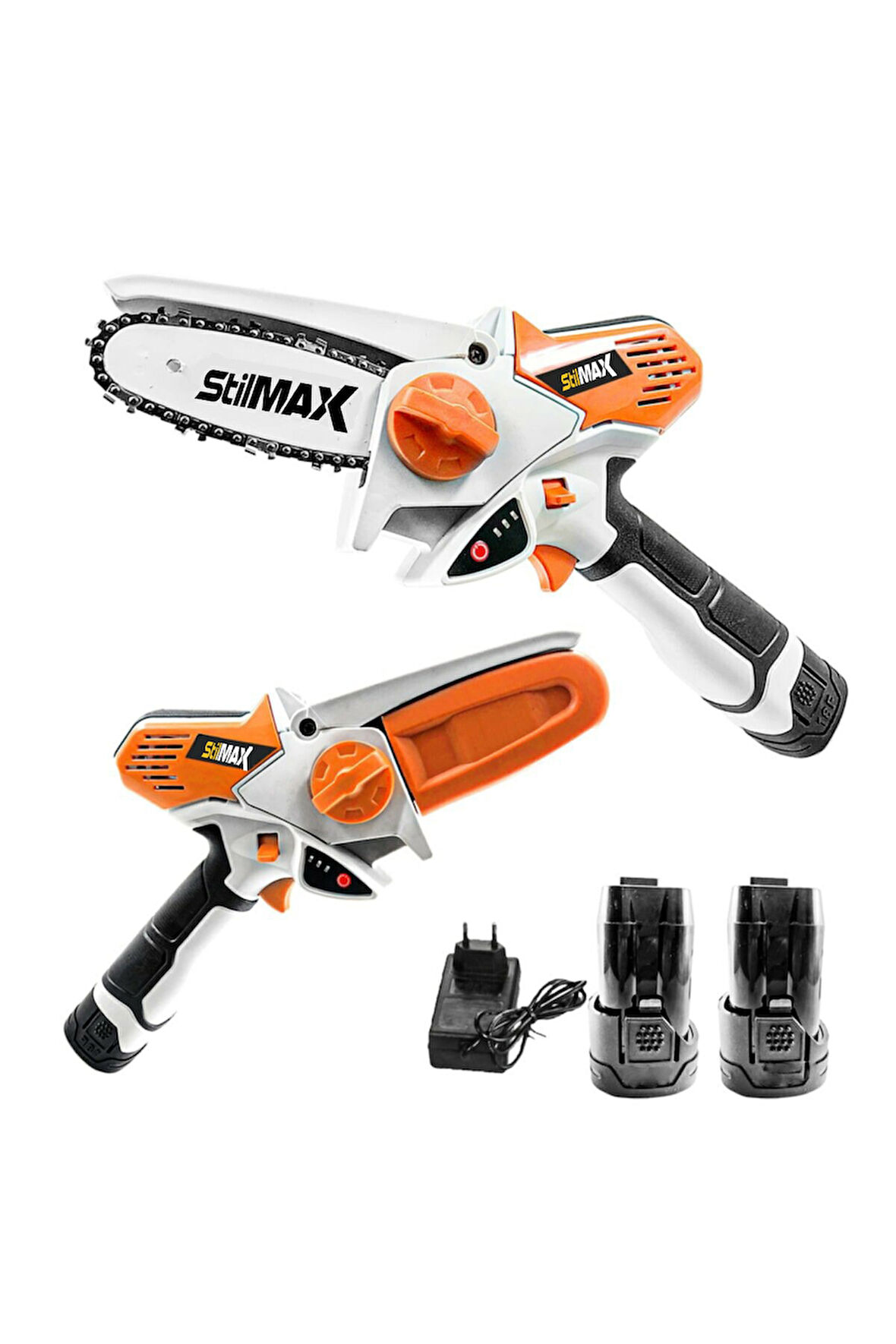 Lion Çift Akülü Şarjlı Mini Dal Budama Makinesi Kesme El Testeresi Portatif Mini Bıçkı 24v 4ah