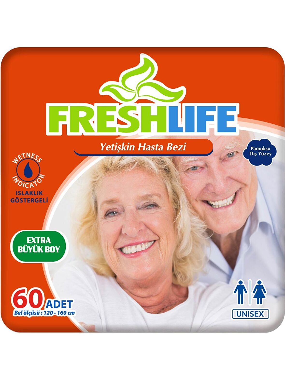 2'li Freshlife Xlarge Yetişkin Hasta Bezi 30x2 (60 Adet)