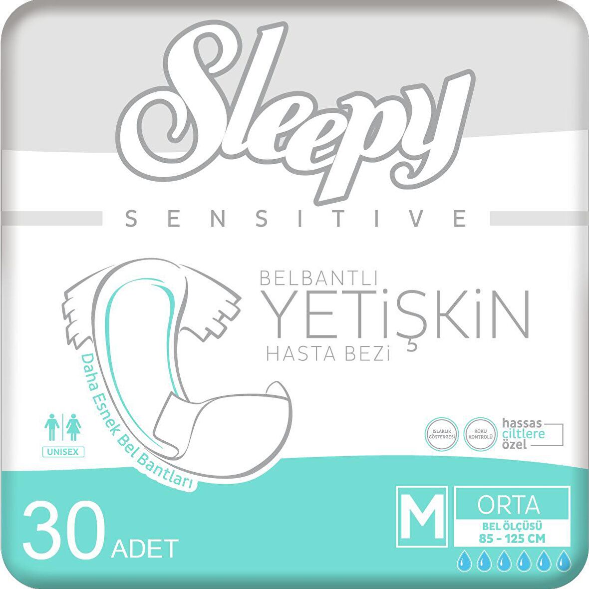 Sleepy Medium Yetişkin Hasta Bezi 30 Adet