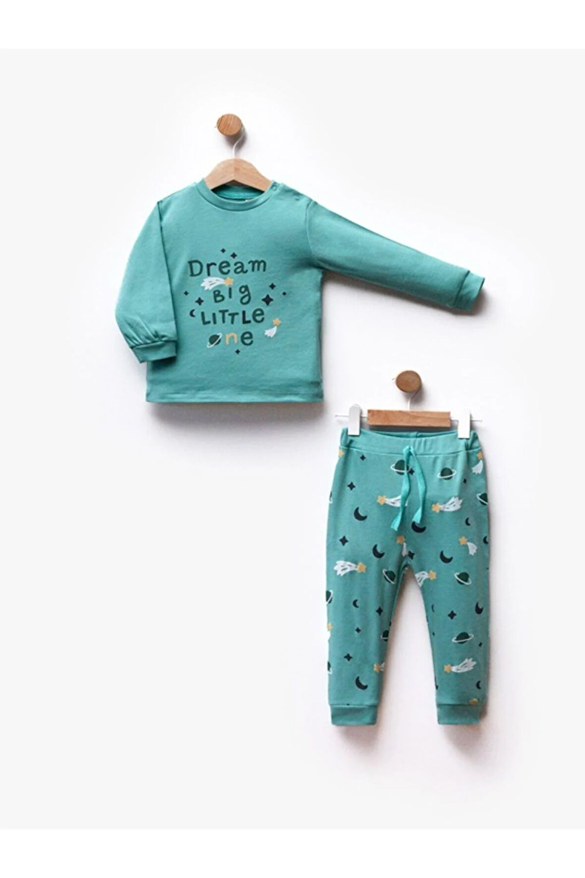 2'Li Unisex Bebek Çocuk Pijama Takım