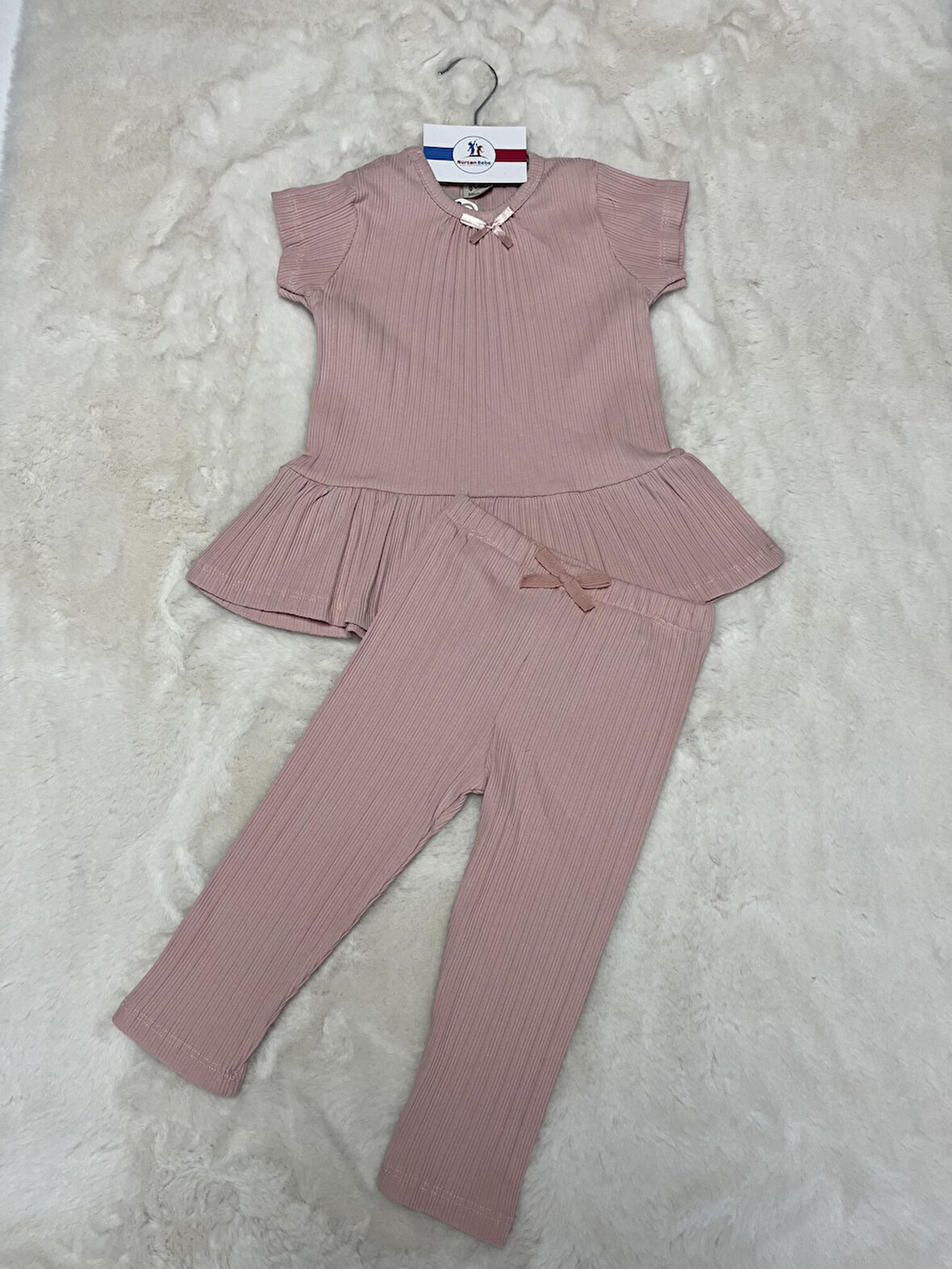 Fitilli Uzun Taytlı Kısakollu Takım