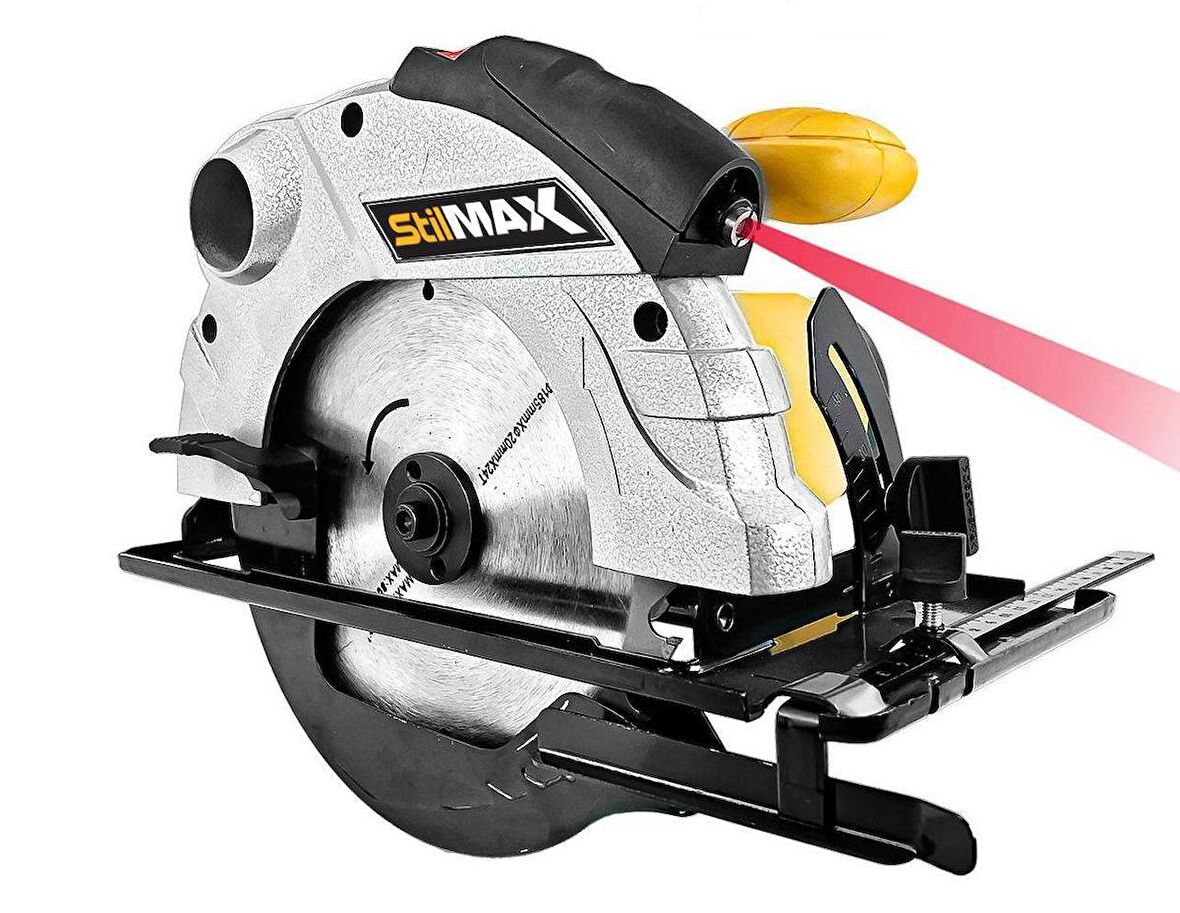 STİLMAX Lazerli Daire Sunta Kesme Daire Testere Makinesi 2600w 45' Açılı Kesim  2 Yıl Garanti