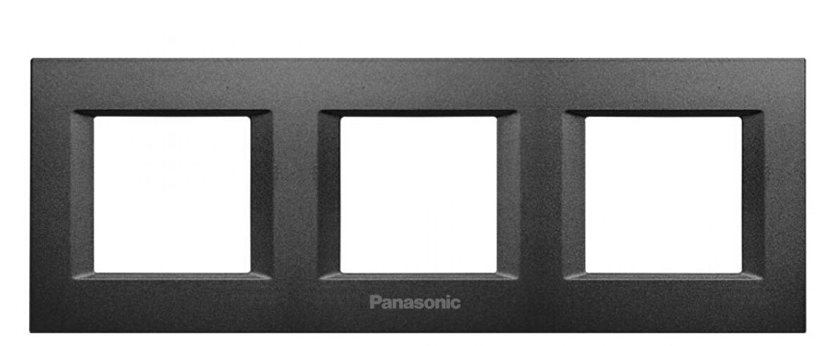 Viko Panasonic Thea 3x2M Optima Serisi Siyah Renk Çerçeve - WVTF08491BL-TR