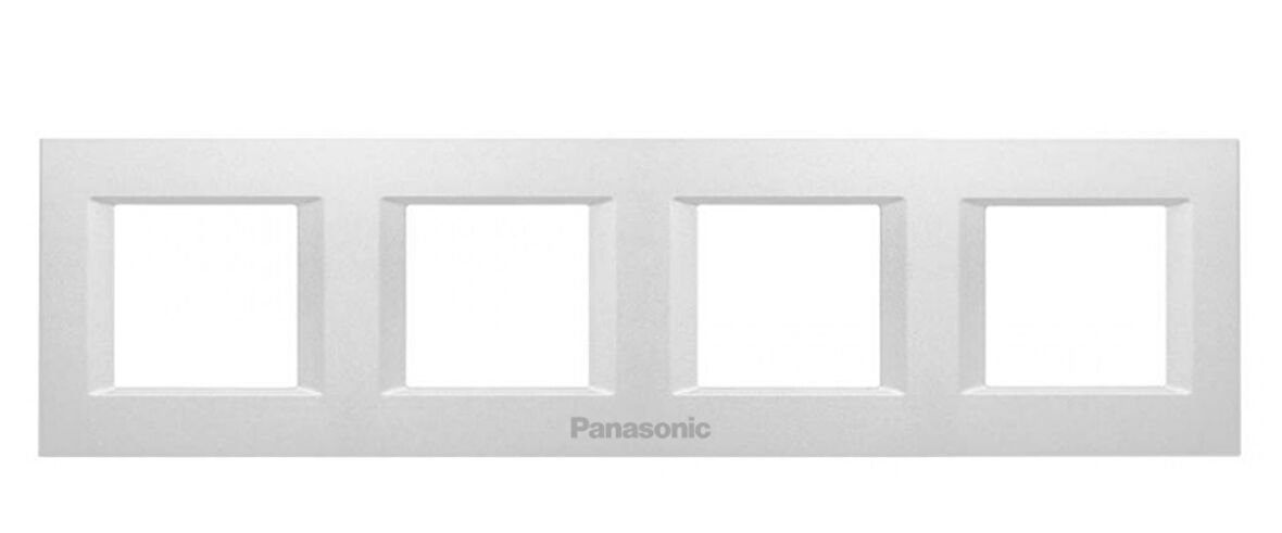 Viko Panasonic Thea 4x2M Optima Serisi Metalik Beyaz Renk Çerçeve - WVTF08501MW-TR