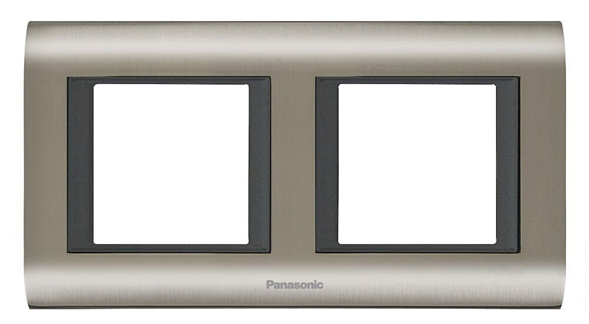 Viko Panasonic Thea 2x2M Sistema Inox+Füme Çerçeve - WVTF18485IG-TR