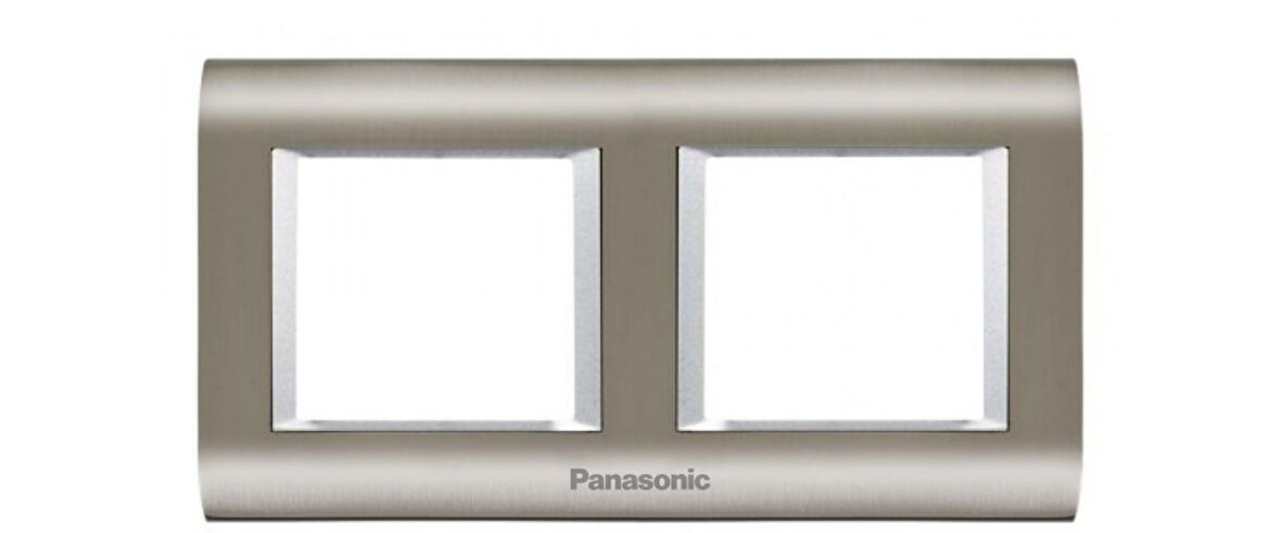Viko Panasonic Thea 2x2M Sistema Inox+Metalik Beyaz Çerçeve - WVTF18485IN-TR