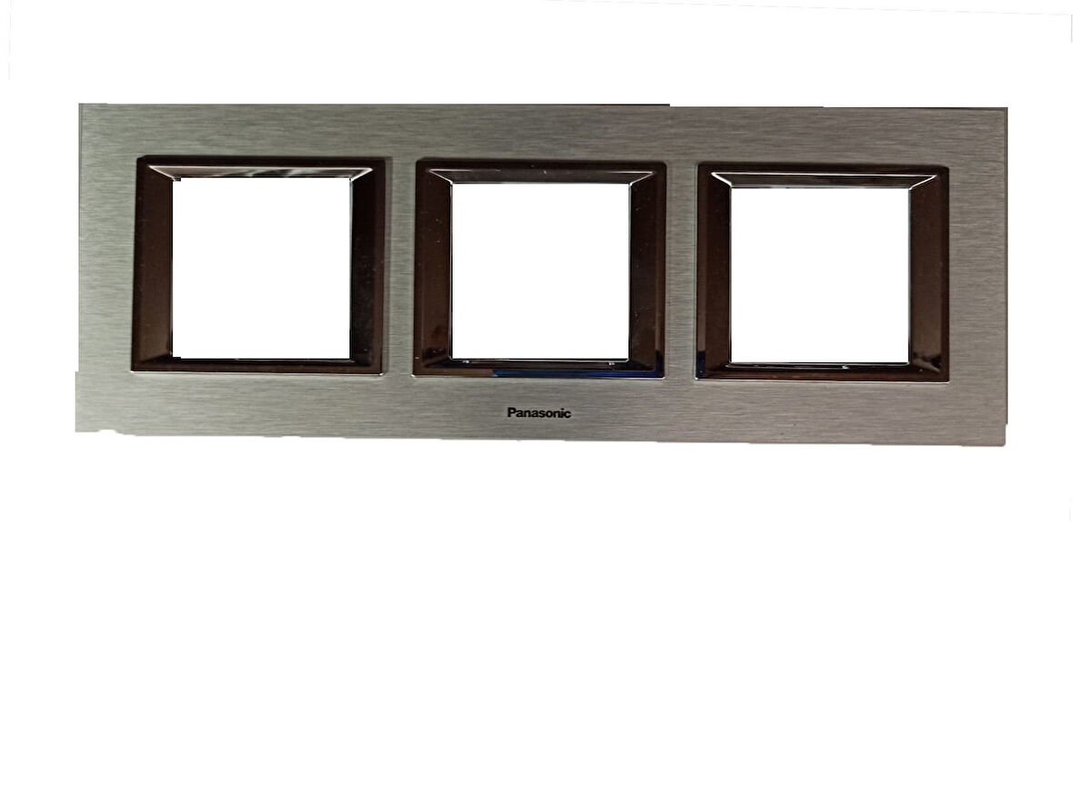 Viko Panasonic Thea 3x2M Ultima Metal Eloxal Gümüş Renk Çerçeve - WVTF28595AS-TR