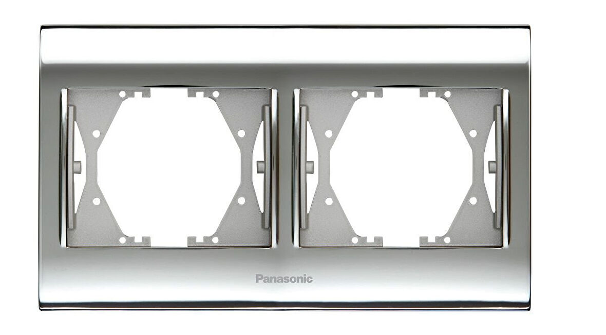 Panasonic Thea Blu Chrome+Beyaz İkili Çerçeve - WBTF08025CH-TR