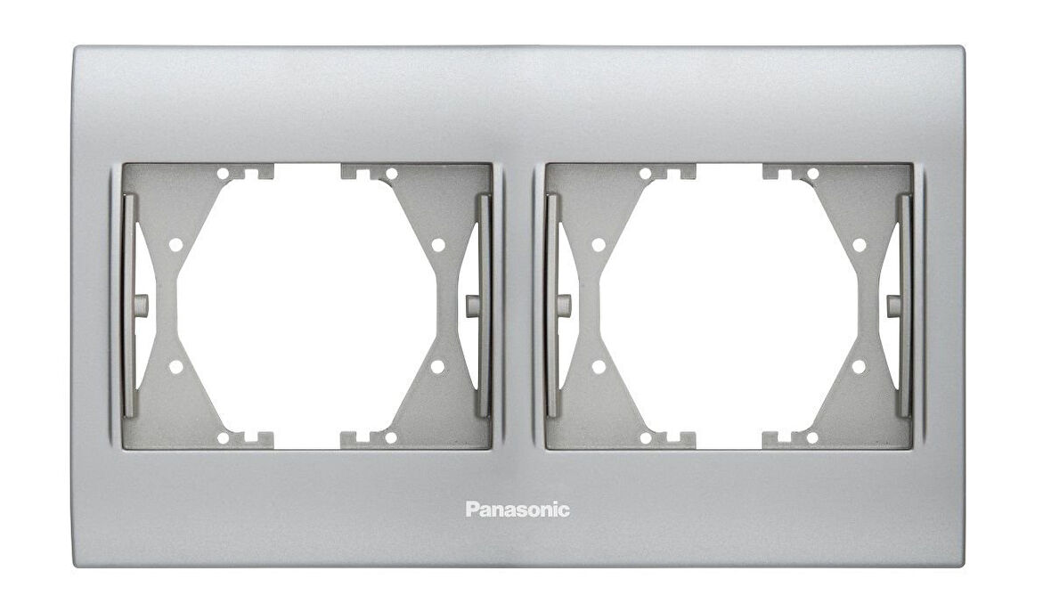 Panasonic Thea Blu Chrome Matt+Beyaz İkili Çerçeve - WBTF08025CM-TR