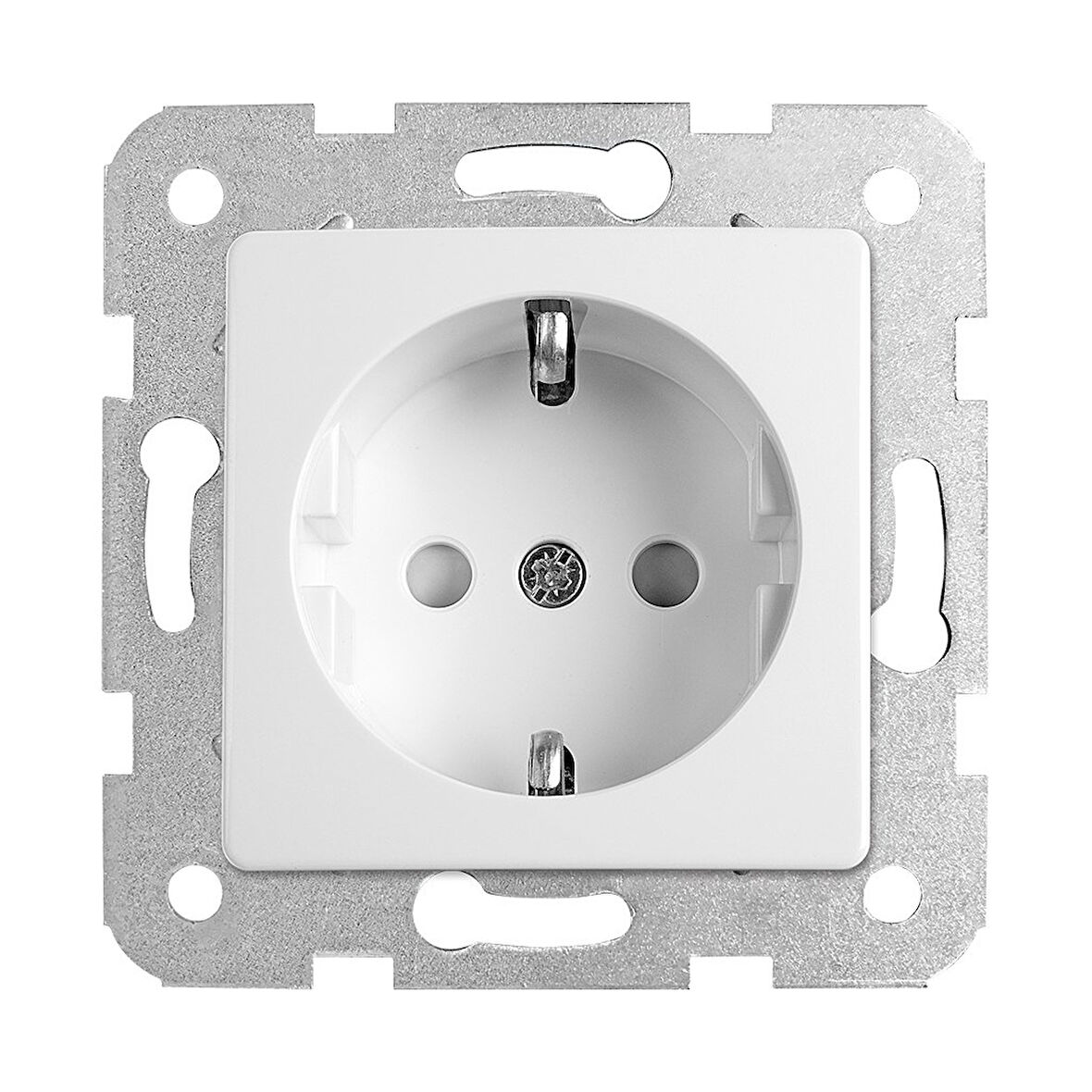 Viko Linnera/Rollina Beyaz Topraklı Priz Çocuk Korumalı Çerçevesiz - 90440042