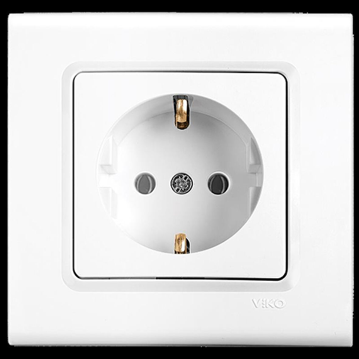 VİKO LİNNERA TOPRAKLI PRİZ BEYAZ ÇERÇEVELİ