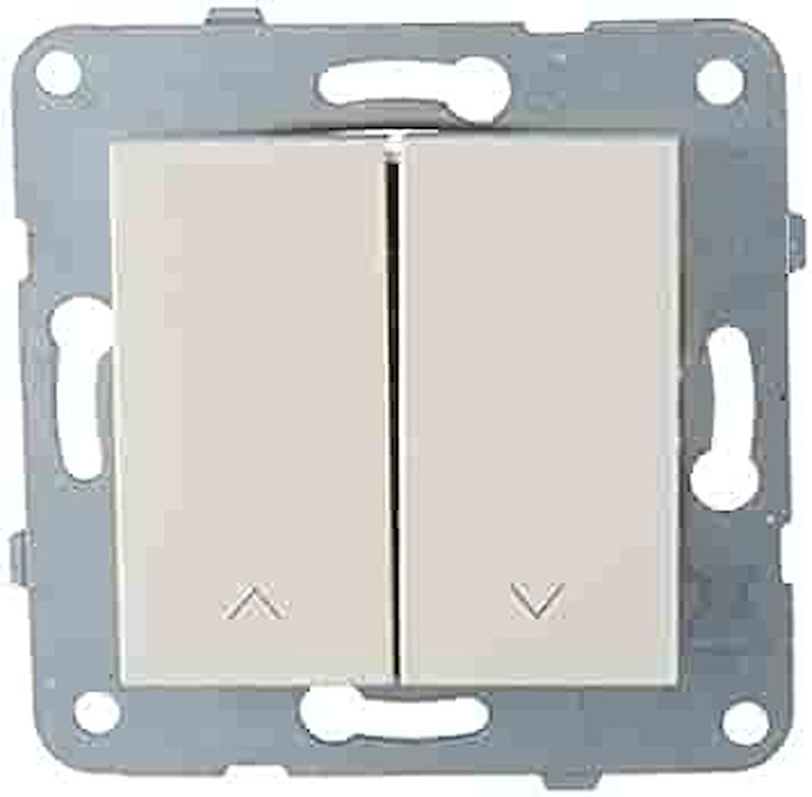 VİKO Jaluzi Kumanda Anahtarı Çerçevesiz Beyaz Karre