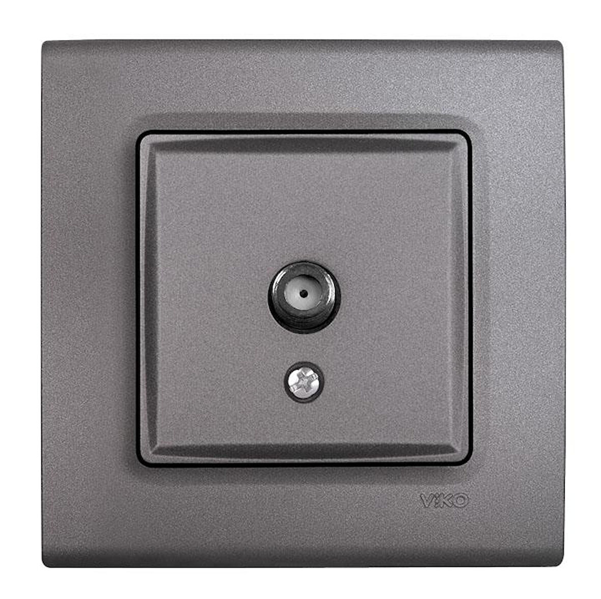 LİNNERA LİFE GRANİT GRİSİ TV PRİZİ F KONNEKTÖRLÜ SONLU ÇERÇEVELİ