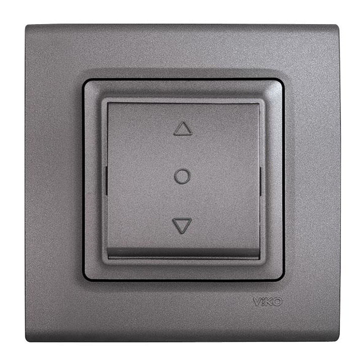 LİNNERA LİFE GRANİT GRİSİ TEK DÜĞMELİ JALUZİ ANAHTARI ÇERÇEVELİ