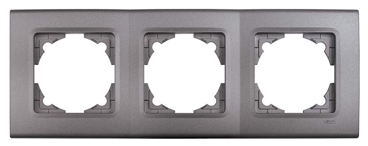 Viko Linnera Life Granit Grisi Üçlü Çerçeve - 90482003