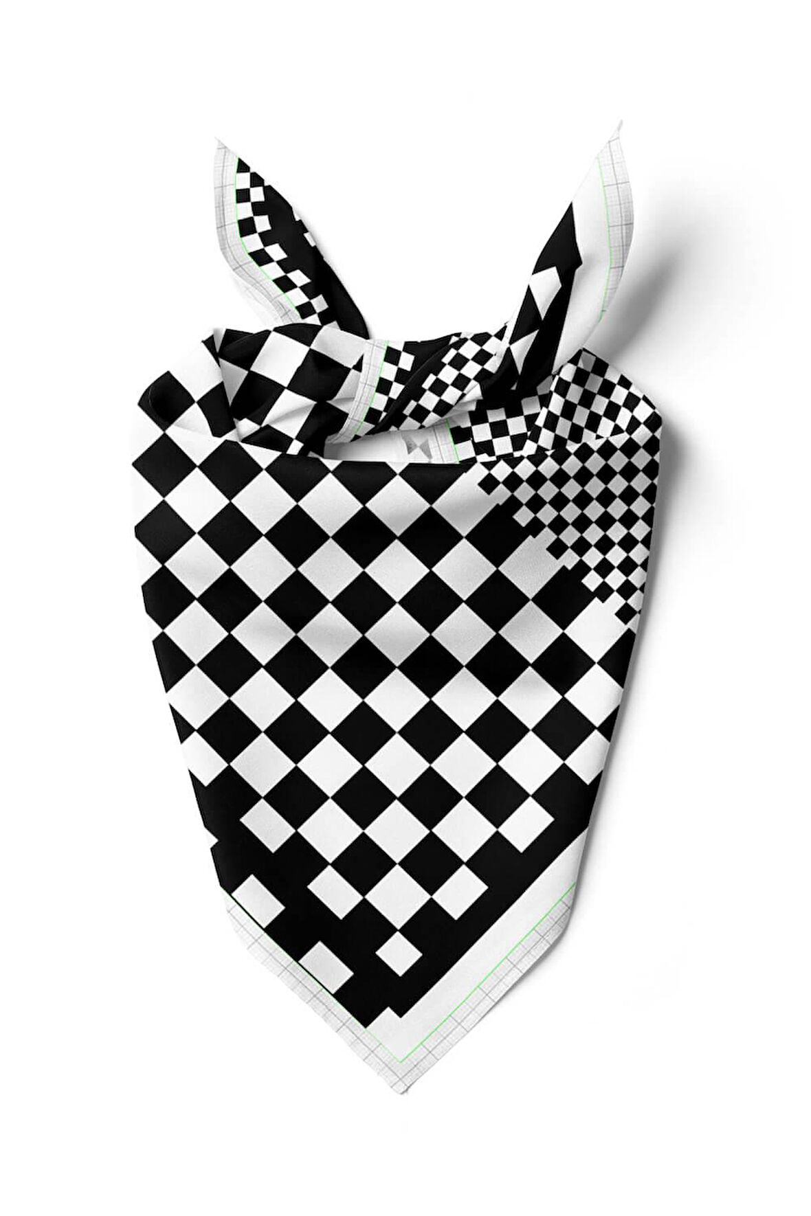 C119 Modabutik Köpek Bandanası Siyah Beyaz