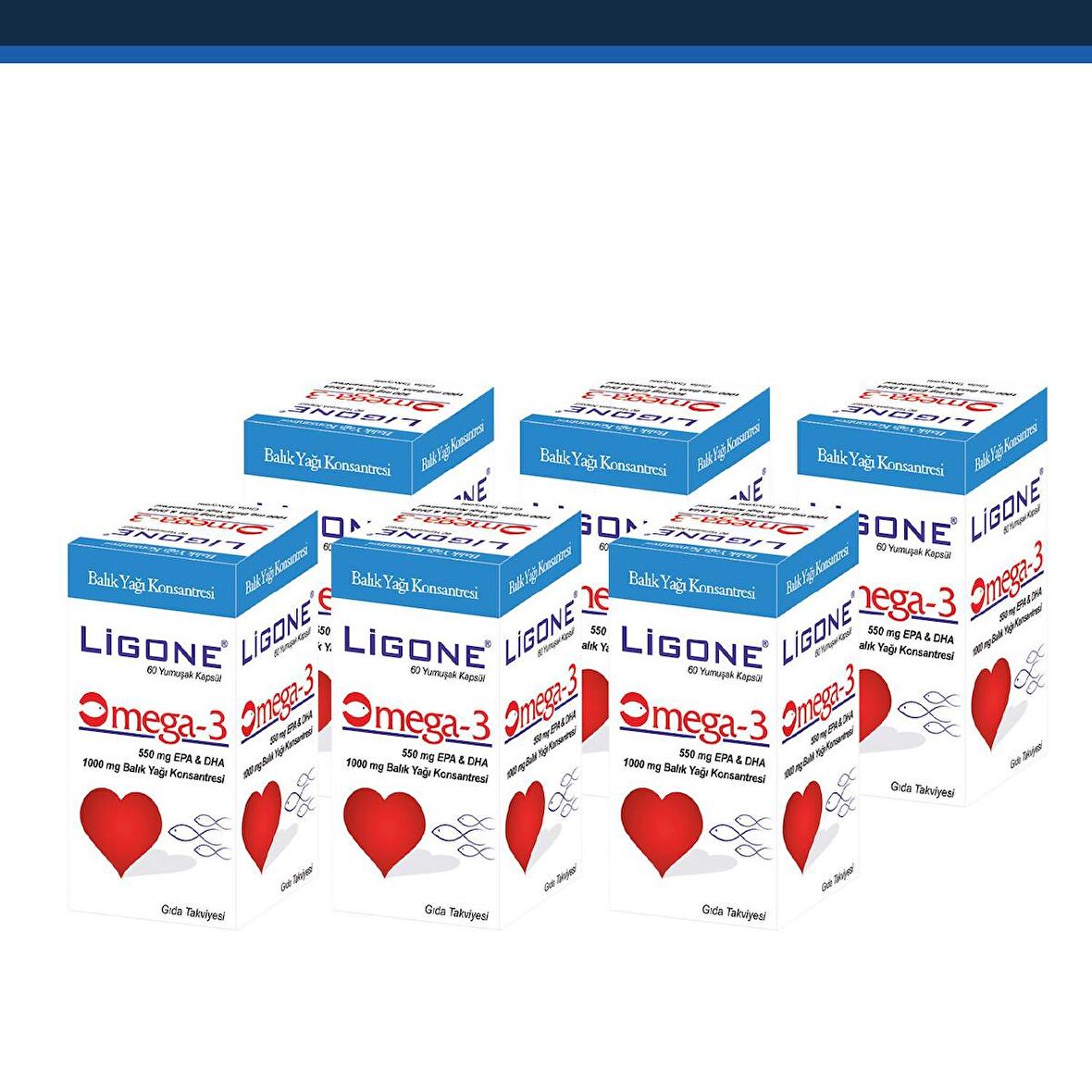 LİGONE OMEGA-3 SOFTJEL 6X