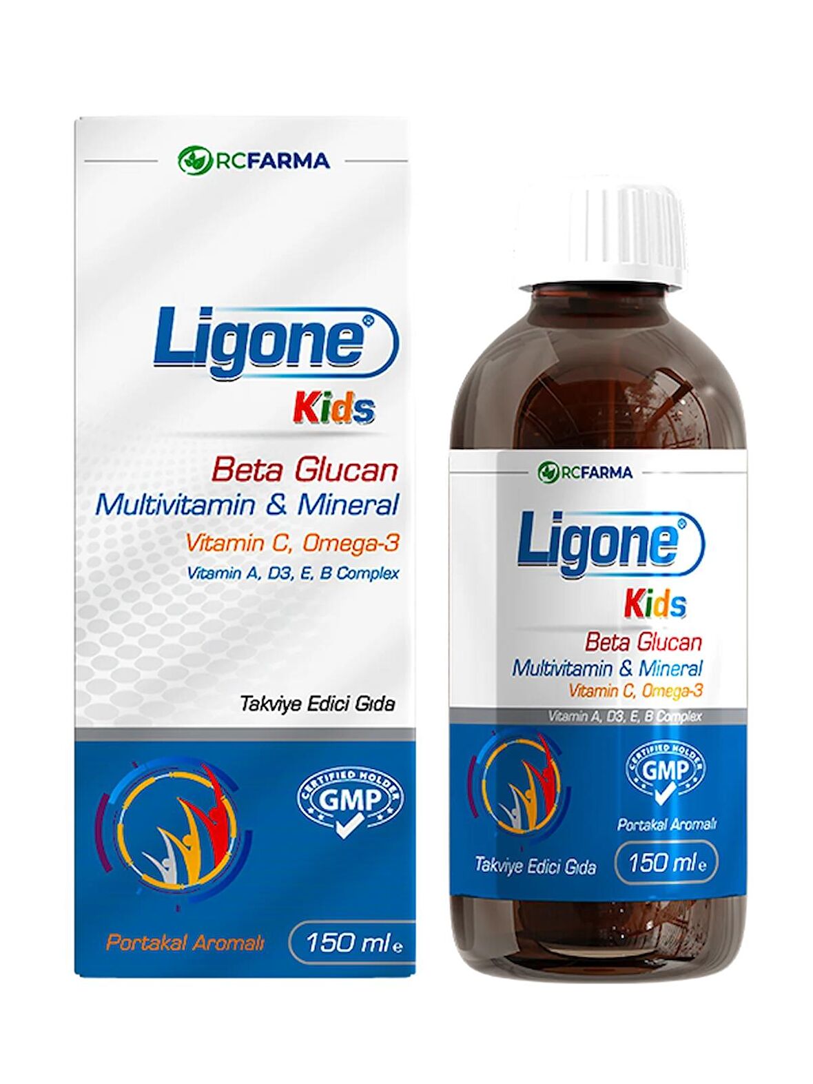 LİGONE KİDS MULTİVİTAMİN ŞURUP 150 ML + NEWVİT SAMBUCUS NİGRA ŞURUP