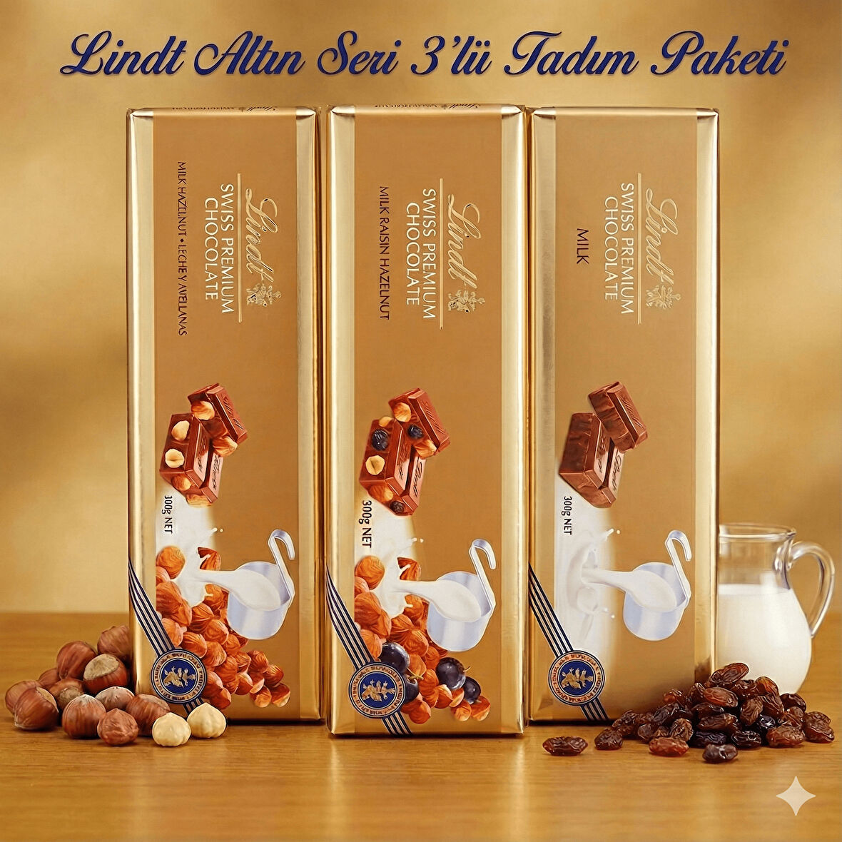 Lindt Altın Seri 3’lü Tadım Paketi