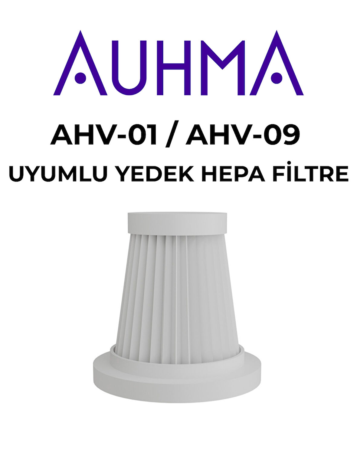 Auhma AHV-01 / AHV-09 Araç Süpürgesi ile Uyumlu Yedek HEPA Filtre