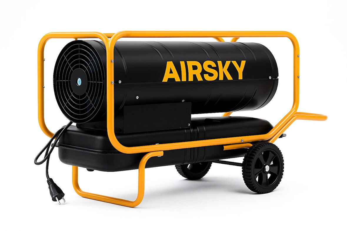 AIRSKY Korumalı Model AEK56 Mazotlu Isıtıcı - Isımak Tipi Mazotlu Isıtıcı