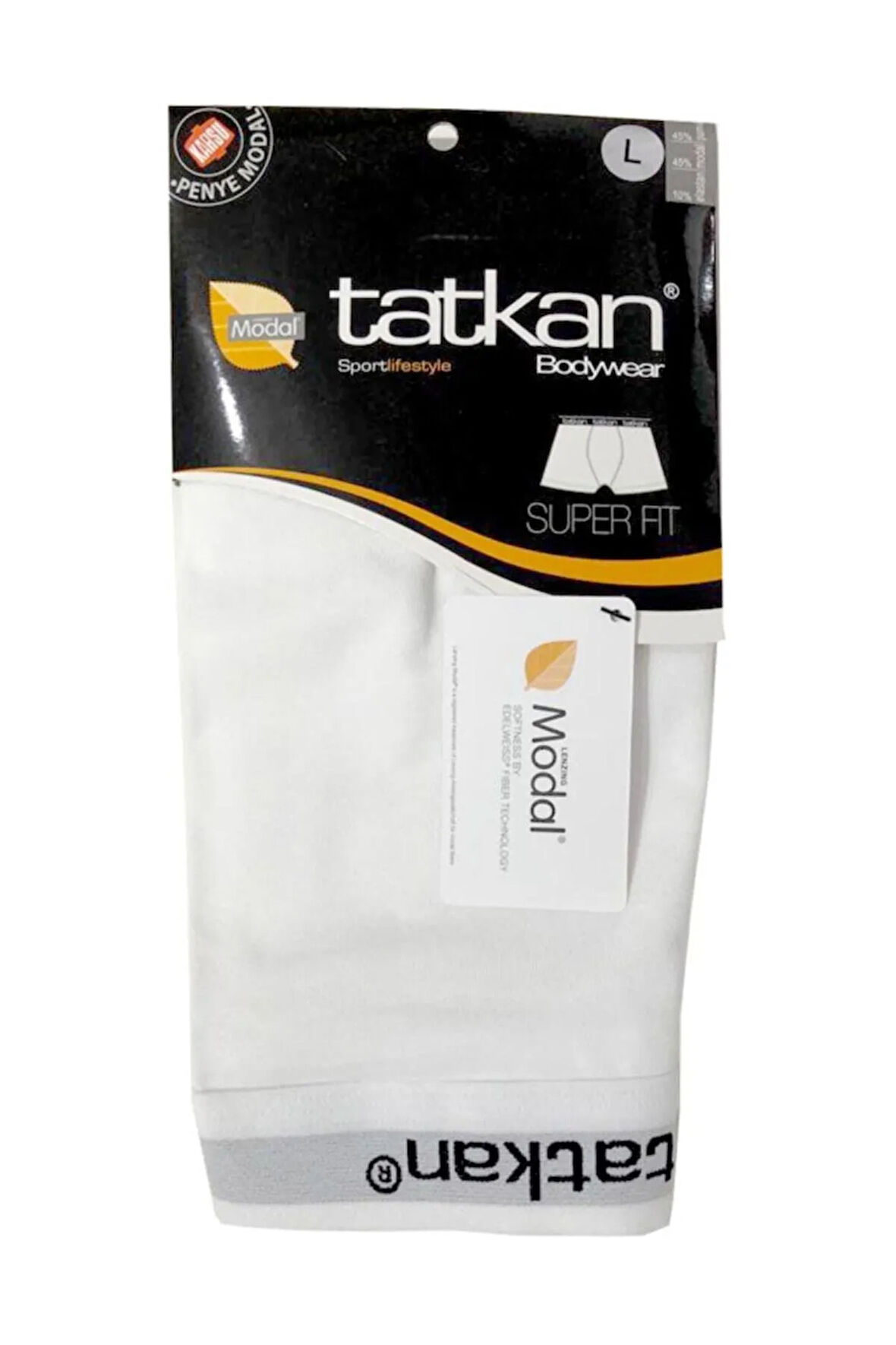 Lacivert Tekstil Erkek Boxer Modal Pamuklu Beyaz