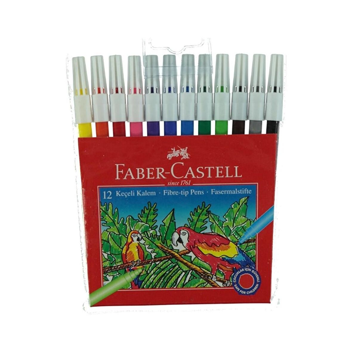 Faber Castell 12 Renk Keçeli Kalem