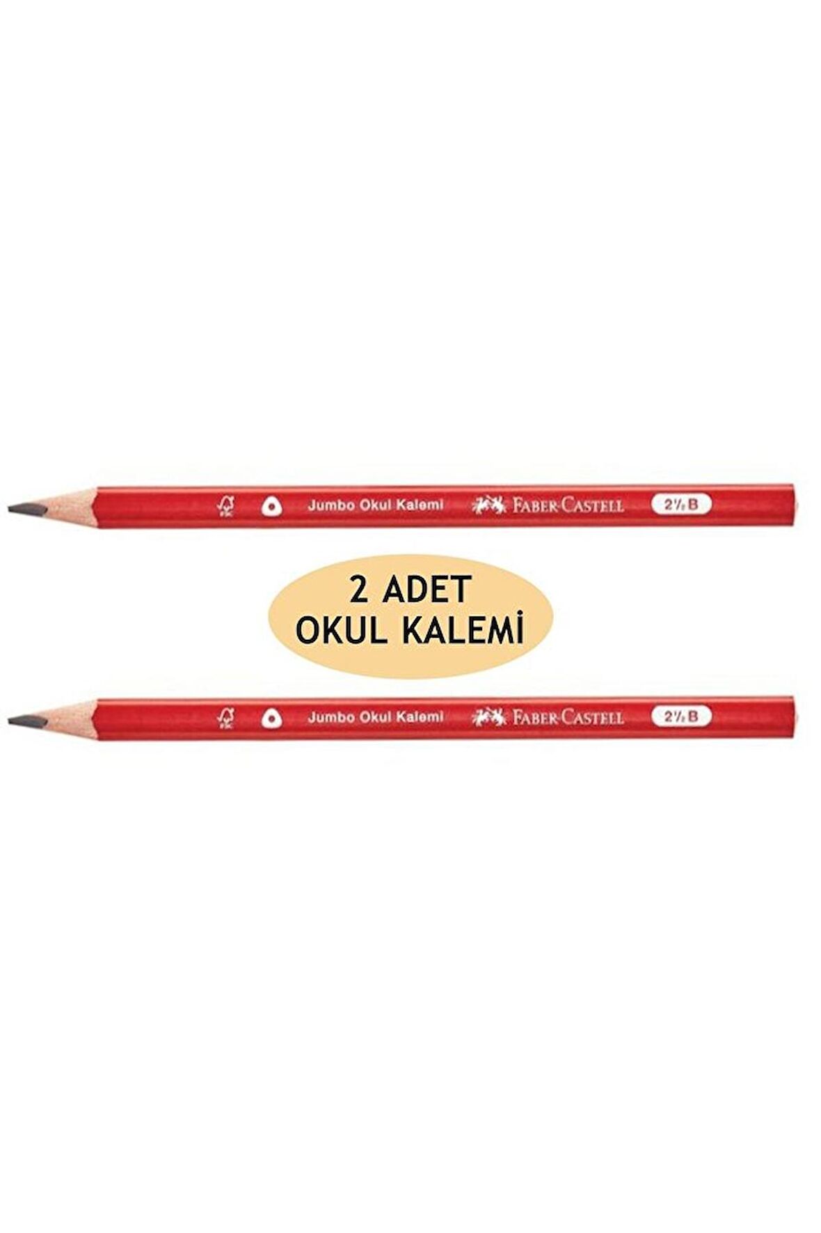 Jumbo Okul Kurşun Kalemi 2.5b - 2 Adet