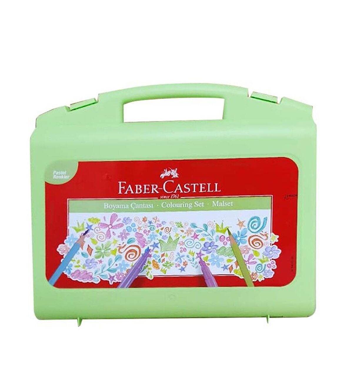 Faber Castell Pastel Renkler 34 Parça Boyama Çantası