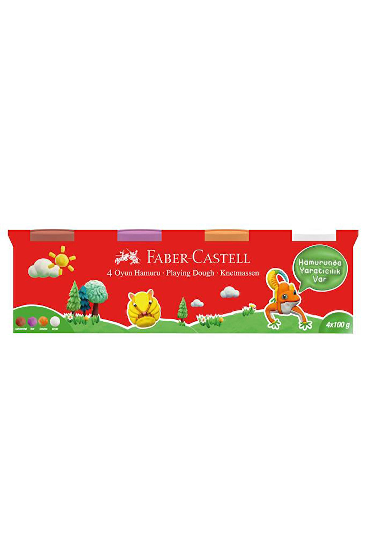 Faber Castell Oyun Hamuru 4x100 Klasik 4 Renk