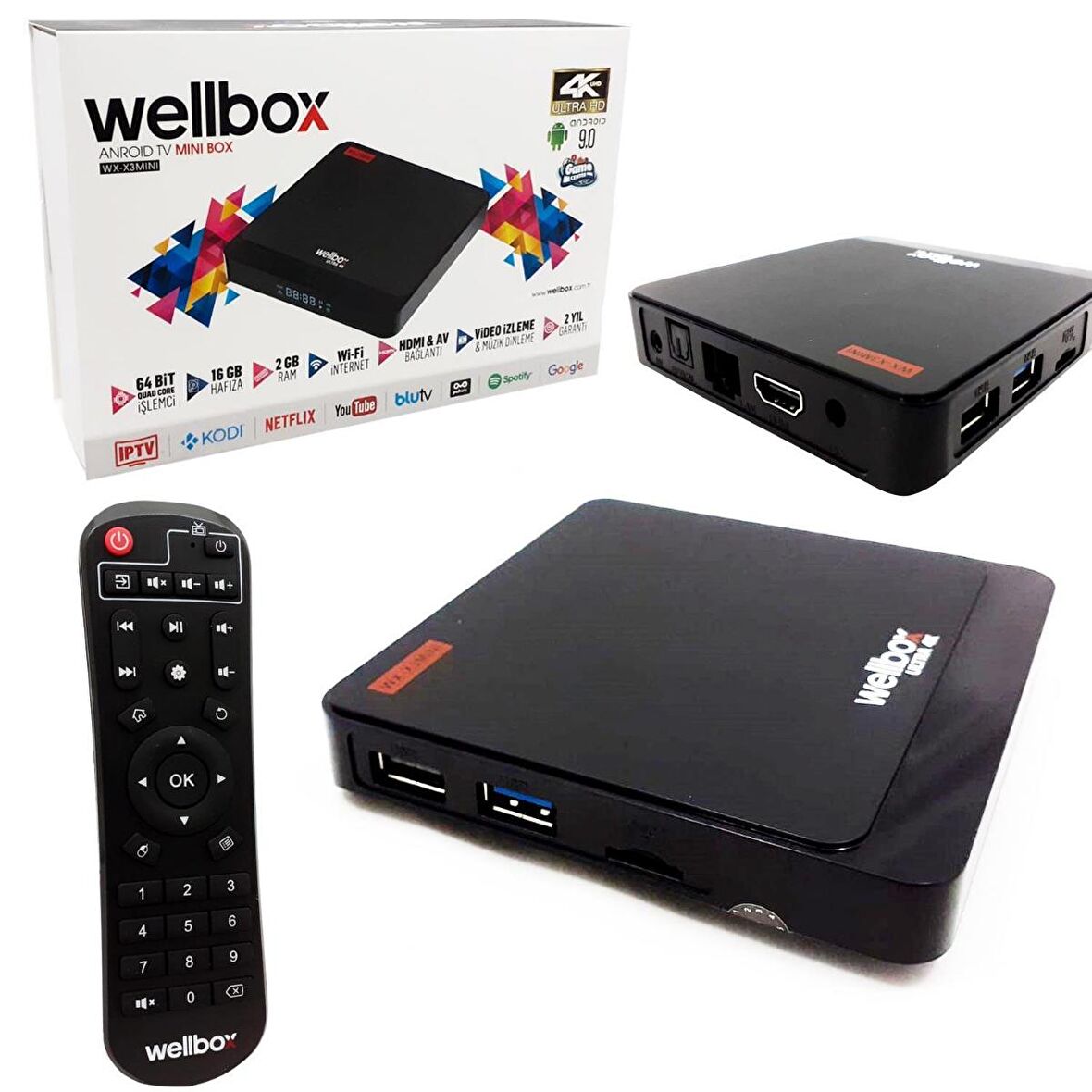 MİNİ ANDROID HD UYDU ALICISI 4K WİFİ WELLBOX WX-X3MINI