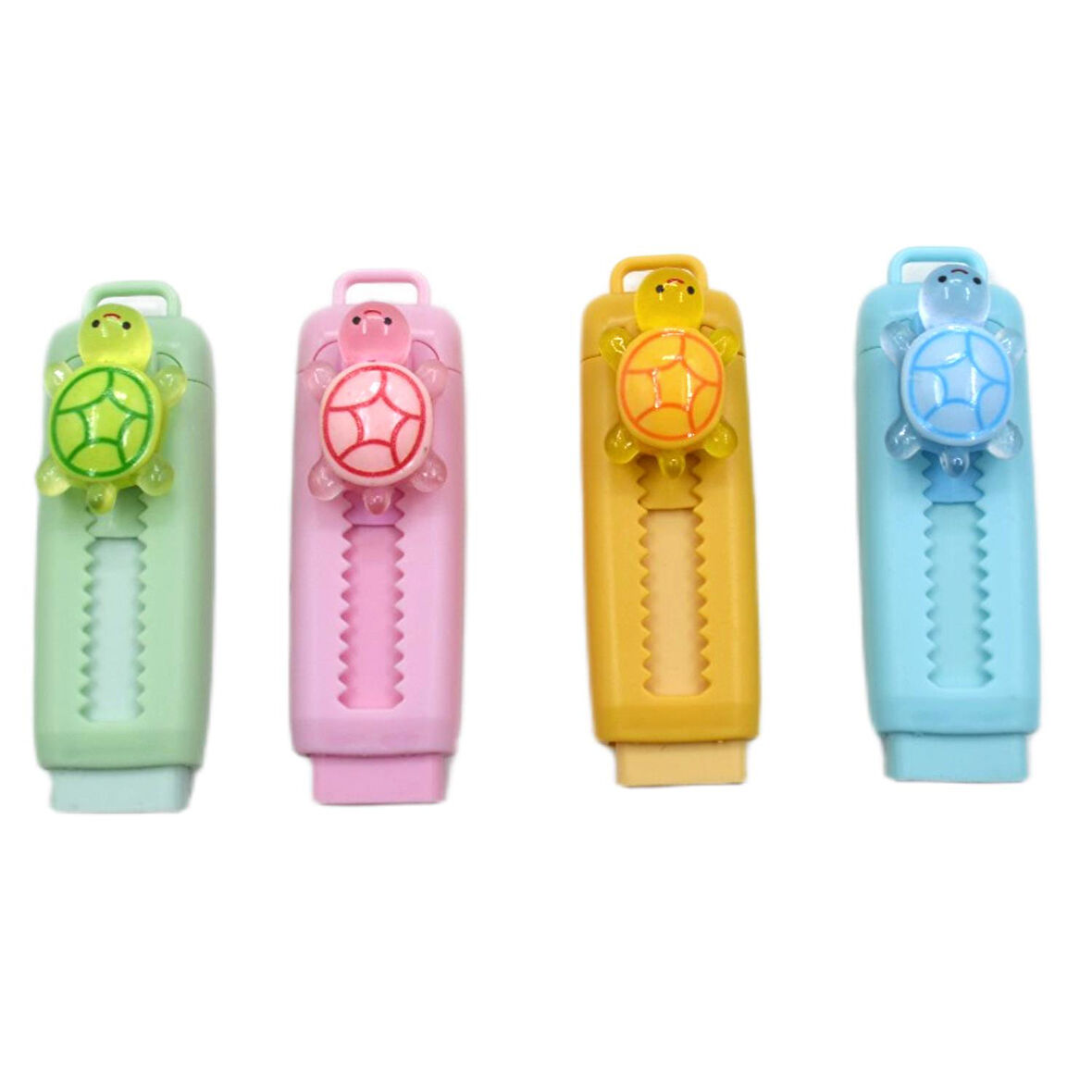 Mikro Turtles Sürgülü Silgi (ER-4529) 4 Adet