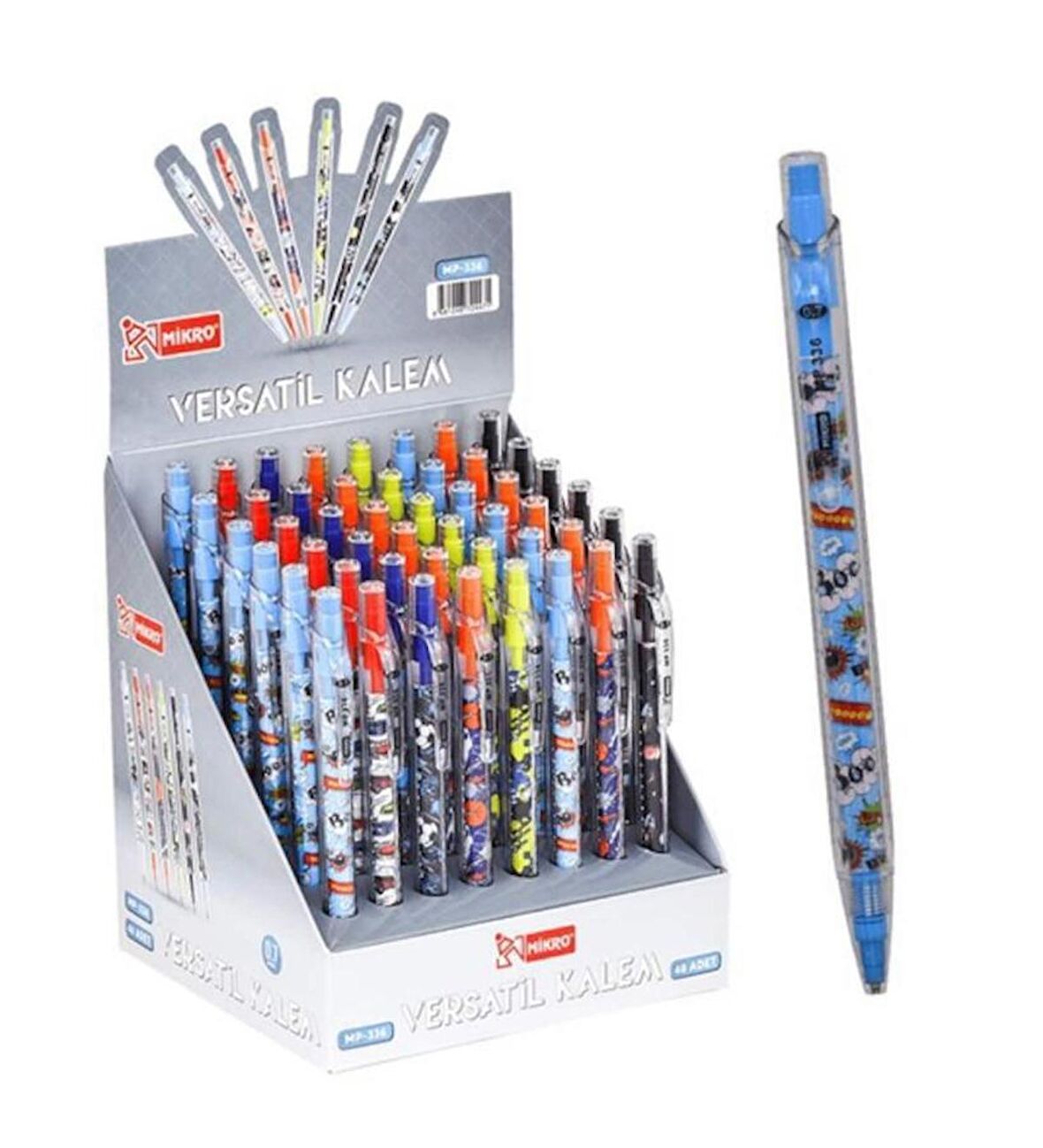 Mikro Versatil Kalem 0.7 Mm ( 48 Li Stand ) Mp 336E 48   48'li Paket / Mikro