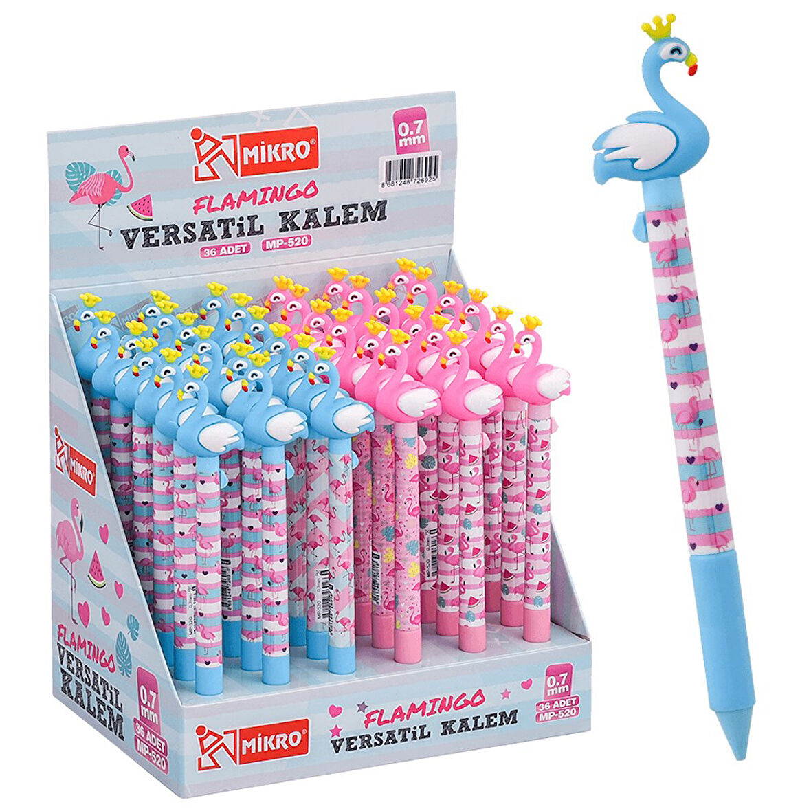 Mikro Flamingo Versatil Kalem 0,7 Mp-520 - 3 adet