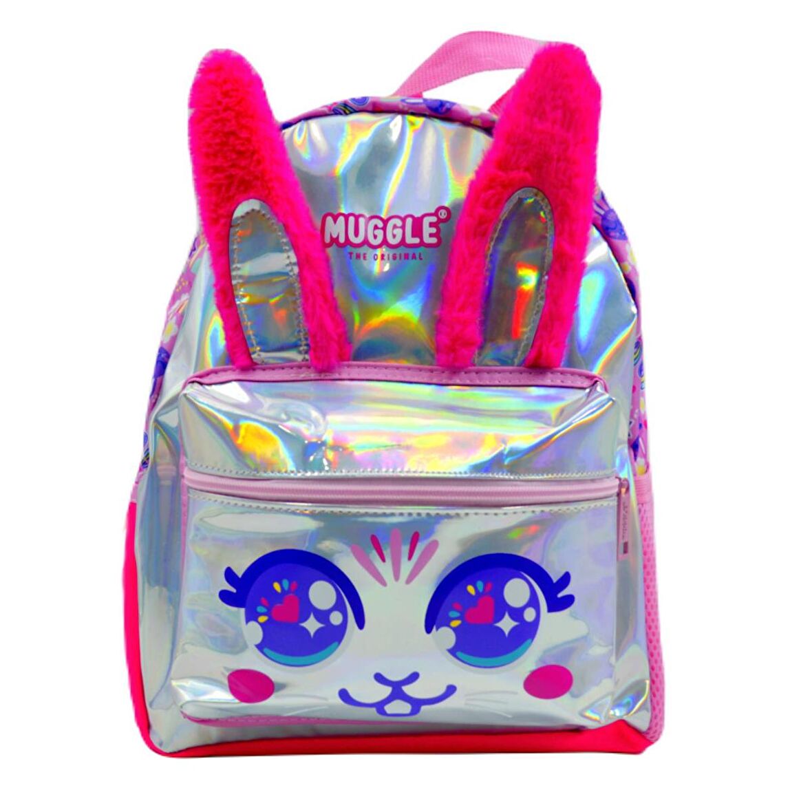 Muggle 2 Bölmeli Bunny Pembe Anaokulu Sırt Çantası (MU-7662)