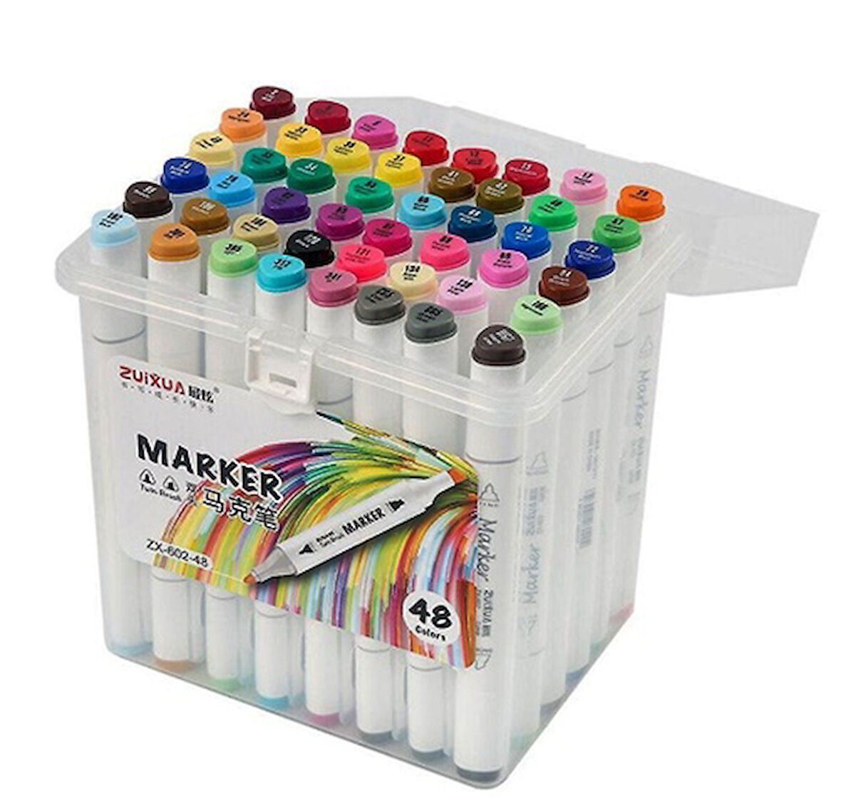 Mikro Twin Art Marker Çift Taraflı 48Li Renkli Kalem