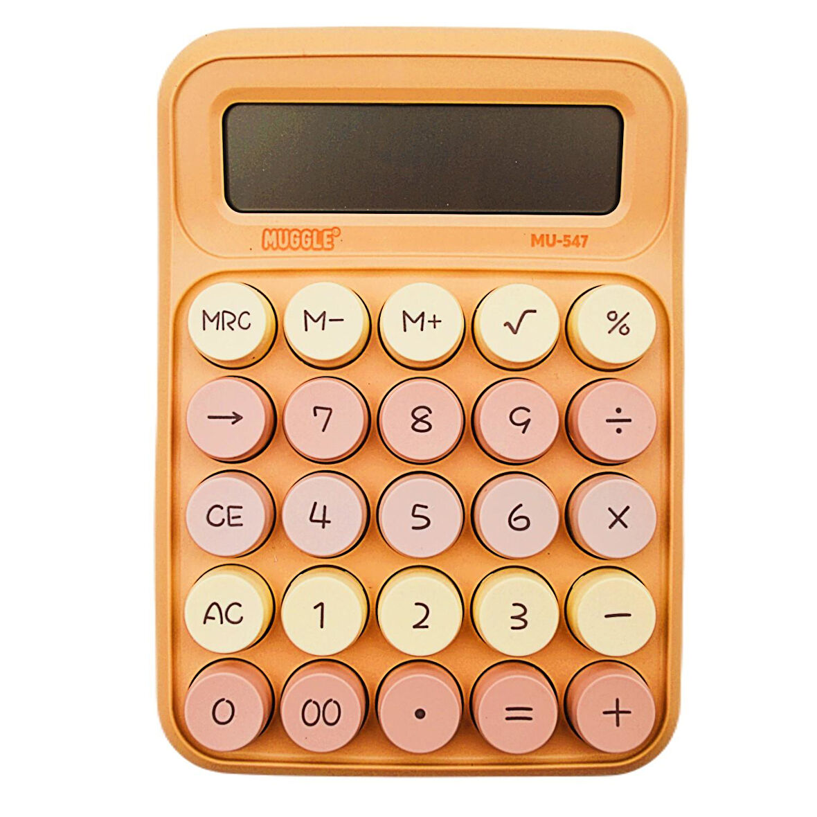 Muggle MU-547 Masaüstü 12 Haneli Pilli Hesap Makinesi Altın