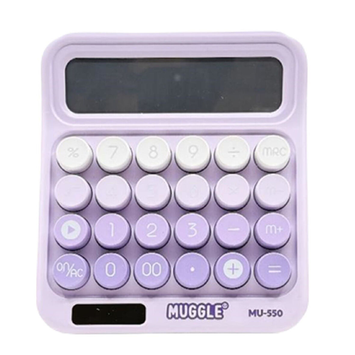 Muggle MU-550 Masaüstü 12 Haneli Pilli Hesap Makinesi Mor