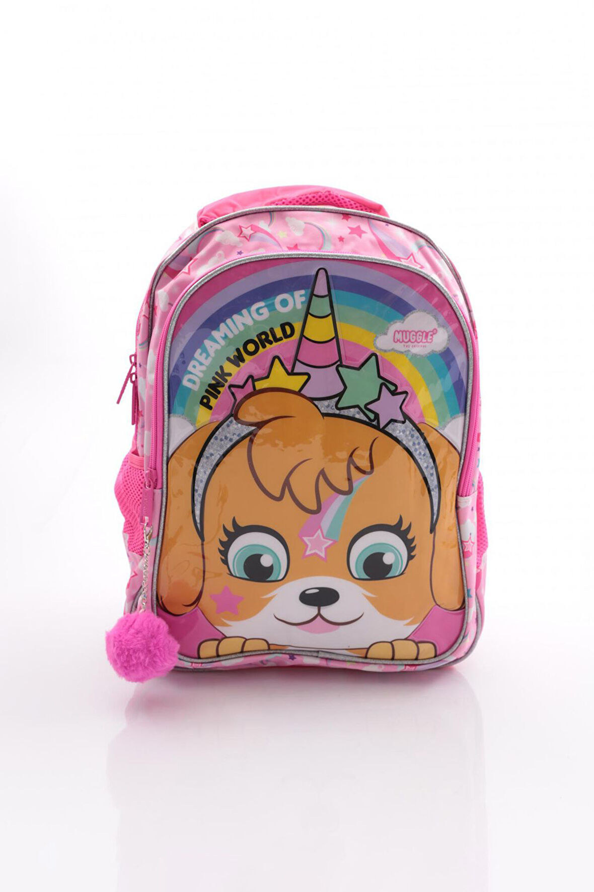 MUGGLE MU-9032  PİNK WORLD  KOLEKSİYONU İLKOKUL ÇANTASI