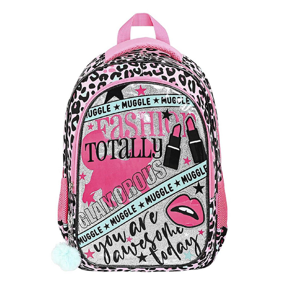 Muggle 2 Bölmeli Fashion Totally Okul Sırt Çantası (MU-9074)
