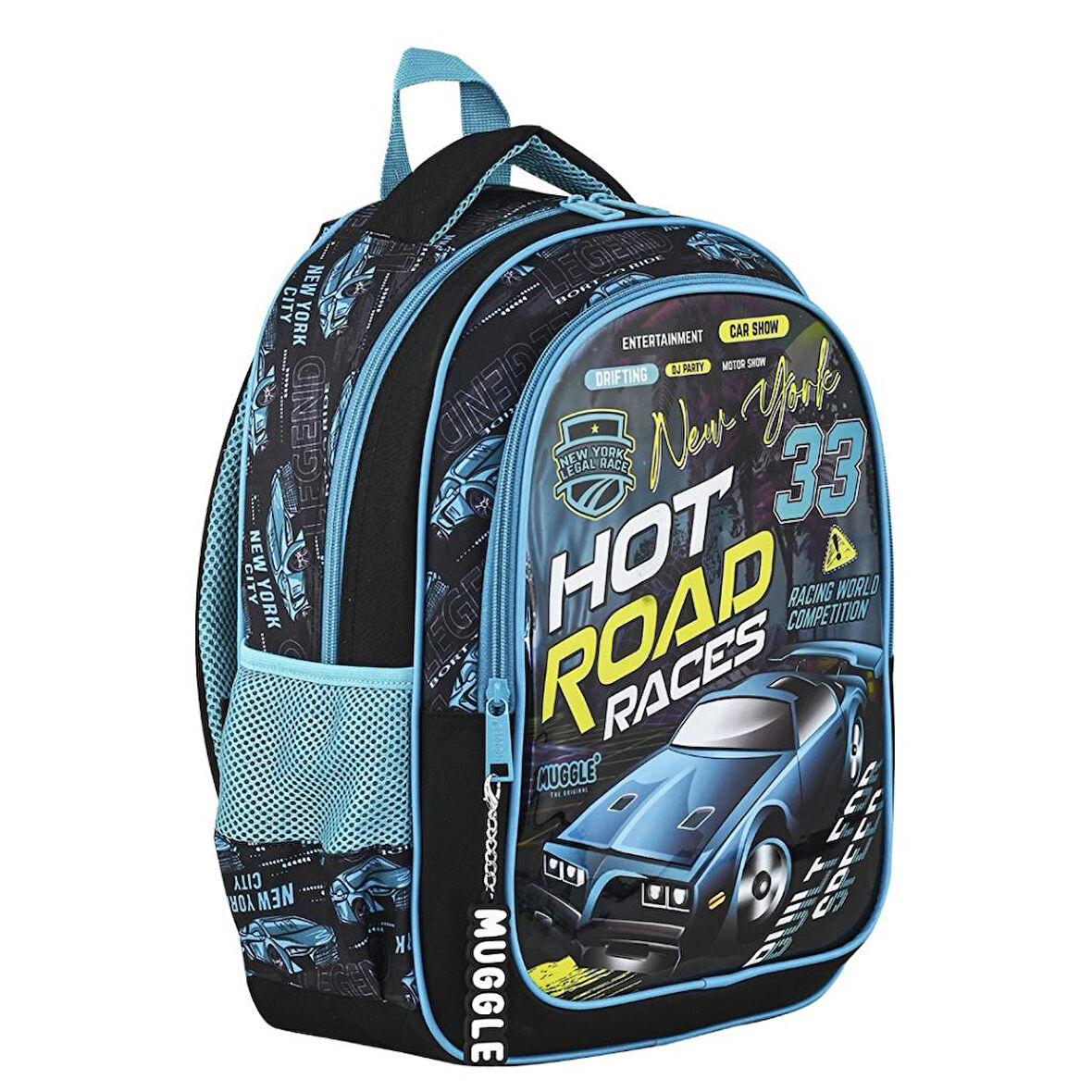Muggle İlkokul Çantası Hot Road Koleksiyonu Mu-9144