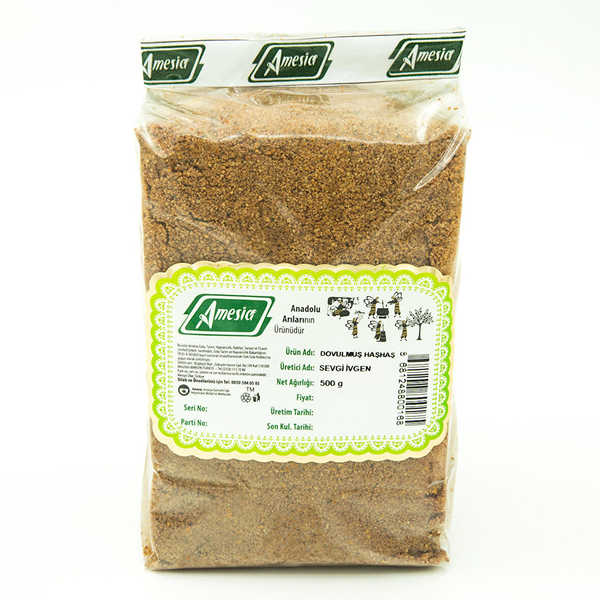 DÖVÜLMÜŞ HAŞHAŞ 500 G.